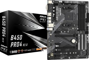 ASRock Płyta główna B450 PRO4 R2.0 AM4 4DDR4 DP/HDMI M.2 USB3.2 ATX 