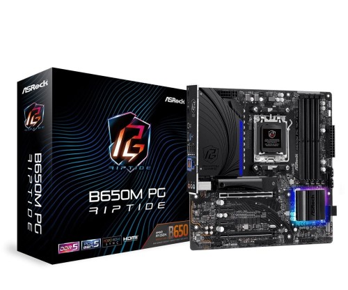 ASRock Płyta główna B650M PG RIPTIDE AM5 4DDR5 HDMI/DP mATX 