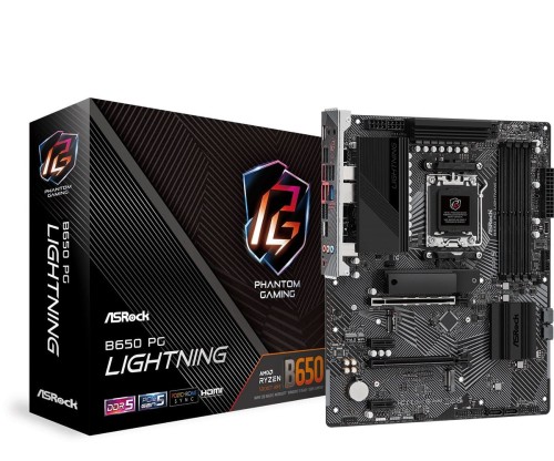ASRock Płyta główna B650 PG LIGHTNING AM5 4DDR5 HDMI M.2 ATX 