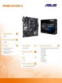 Asus Płyta główna PRIME B550M-K AM4 4DDR4 DVI-D/HDMI M.2 mATX 