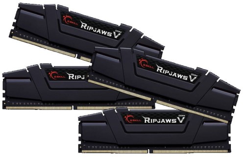 G.SKILL DDR4 64GB (4x16GB) RipjawsV 3200MHz CL16 XMP2 Black 
