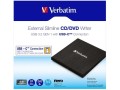 Verbatim Nagrywarka CD/DVD RW USB-C 3.2 slim 