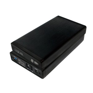 LogiLink Zewnętrzna obudowa HDD 3.5 cala, SATA, USB3.0, Czarna Aluminiowa 