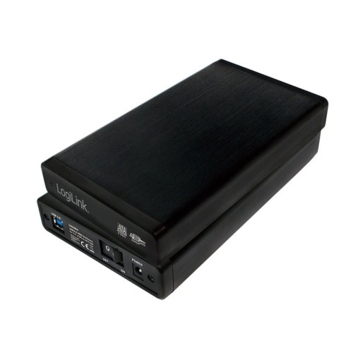 LogiLink Zewnętrzna obudowa HDD 3.5 cala, SATA, USB3.0, Czarna Aluminiowa 