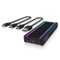 IcyBox IB-1824ML-C31 Obudowa M.2 NVMe z oświetleniem RGB 