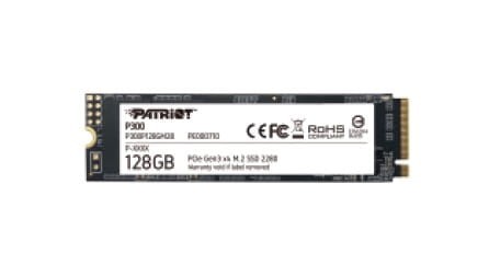 Patriot Dysk SSD P300 128GB M.2 PCIe Gen 3 x4 1600/600 