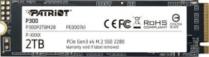 Patriot Dysk SSD P300 2TB M.2 PCIe Gen 3 x4 2100/1650 