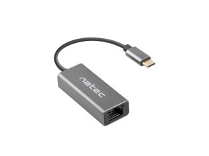 Natec Karta sieciowa Cricket USB-C 3.1 - RJ-45 1Gb na kablu 