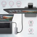 AXAGON HMC-6M2 Wieloportowy hub USB-C 3.2 Gen 1, slot M.2 SATA + HDMI + GLAN + 2x USB-A + PD 100W