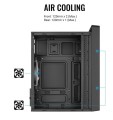 AeroCool Obudowa CS-109 Black RGB USB 3.0 Mini Tower 