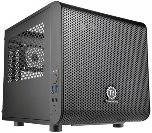Thermaltake Core V1 MiniITX IS USB3.0 Window (1x200mm), czarna 