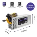 Qoltec Zasilacz PCI-E 1850W | 80 Plus Miner | Gaming Miner 