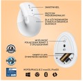 Logitech Mysz Lift Biała 910-006475 