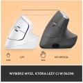 Logitech Mysz Lift Biała 910-006475 