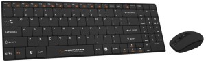 Esperanza ZESTAW BEZPRZEWODOWY KLAWIATURA SLIM + MYSZ 2,4 GHz EK122K       LIBERTY CZARNY 