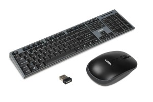 iBOX Zestaw bezprzewodowa klawiatura + mysz IKMS606W czarny