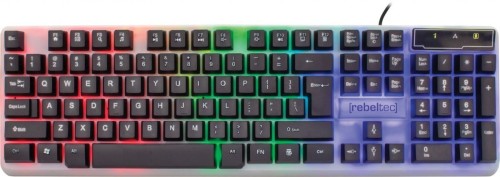 Rebeltec Klawiatura dla graczy podświetlana NEON kabel 1,8m 