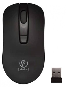 Rebeltec Mysz bezprzewodowa Rebeltec STAR black 800/1000/1600 DPI 
