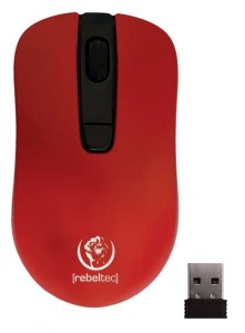 Rebeltec Mysz bezprzewodowa Rebeltec STAR red 800/1000/1600 DPI 