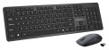 Rebeltec Zestaw bezprzewodowy klawiatura + mysz MAXIM 2,4GHz, zasięg 10m nano odbiornik USB 104 klawisze QWERTY 