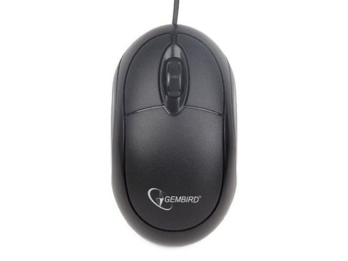 Gembird Mysz OPTO 1-SCROLL USB (MUS-U-01) Black 
