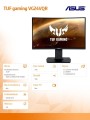 Asus Monitor TUF 23.6 cala 1500R VG24VQR 165Hz HDMI DP 