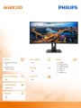Philips Monitor 345B1C 34'' Curved VA HDMIx2 DPx2 HAS 180mm