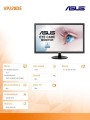 Asus Monitor 21.5  cala VP228DE FHD MAT 100mln:1 5ms D-SUB VESA czarny 16:9