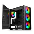 Savio Obudowa komputerowa, ARGB, Glass, Prime X1