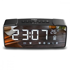 GreenBlue Radiobudzik Bluetooth 4.2 FM Aux-in GB200 