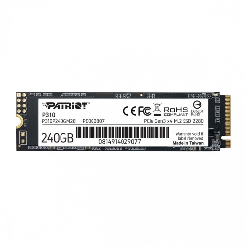 Patriot Dysk SSD P310 240GB M.2 2280 1700/1000 PCIe NVMe Gen3 x 4