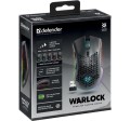 Defender Mysz gamingowa bezprzewodowa Warlock GM-709L Optic RF RGB 2400 dpi 8P 