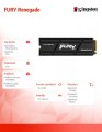 Kingston Dysk SSD FURY Renegade 4TB PCI-e 4.0 NVMe 7300/7000 