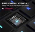 Corsair Klawiatura K100 RGB Air Wireless Ultra Thin Cherry MX 