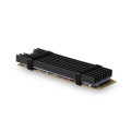 AXAGON CLR-M2L6 Chłodnica aluminiowa pasywna do dysku M.2 SSD, ALU korpus silikonowe podkładki termiczne, wysokość 6mm