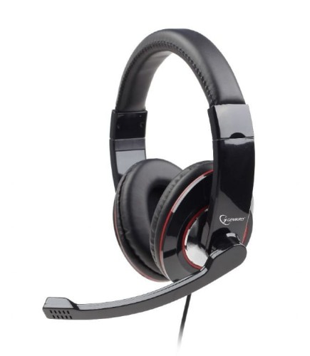 Gembird Słuchawki z mikrofonem MHS-U-001 USB czarne 