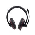 Gembird Słuchawki z mikrofonem MHS-U-001 USB czarne 