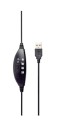 Gembird Słuchawki z mikrofonem MHS-U-001 USB czarne 