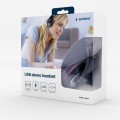 Gembird Słuchawki z mikrofonem MHS-U-001 USB czarne 