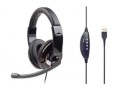 Gembird Słuchawki z mikrofonem MHS-U-001 USB czarne 