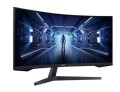 Samsung Monitor 34 cale LC34G55TWWPXEN VA 3440x1440 Ultra WQHD  21:9 format kinowy 1xHDMI/1xDP 1 ms (MPRT) zakrzywiony 165Hz Gaming 2 lata d2d