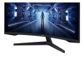 Samsung Monitor 34 cale LC34G55TWWPXEN VA 3440x1440 Ultra WQHD  21:9 format kinowy 1xHDMI/1xDP 1 ms (MPRT) zakrzywiony 165Hz Gaming 2 lata d2d