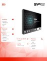 Silicon Power Dysk SSD Slim S55 480GB 2,5\" SATA3 500/450 MB/s 7mm