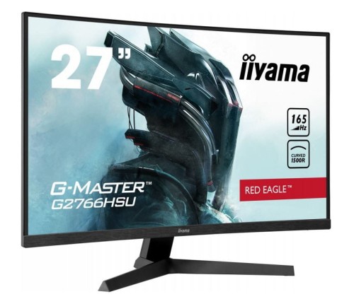 IIYAMA Monitor 27 cali G2766HSU-B1 VA,165HZ,1500R,1MS,DP,HDMIx2,USB,FreeSync 