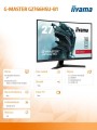 IIYAMA Monitor 27 cali G2766HSU-B1 VA,165HZ,1500R,1MS,DP,HDMIx2,USB,FreeSync 