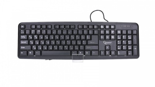 Gembird Klawiatura standardowa USB Cyrylica KB-U-103-RU czarna