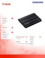 Samsung Dysk SSD T7 Shield 1TB USB 3.2, czarny