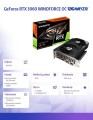 Gigabyte Karta graficzna GeForce RTX 3060 Windforce OC 2.0 12GB GDDR6 192bit