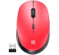 Defender Mysz bezprzewodowa silent click AURIS MB-027 800/1200/1600 DPI czerwona 