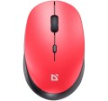 Defender Mysz bezprzewodowa silent click AURIS MB-027 800/1200/1600 DPI czerwona 